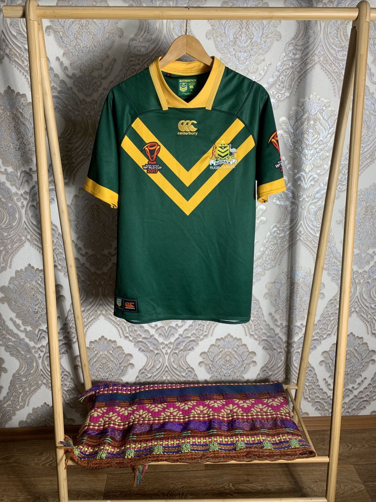 Canterbury of New Zealand VINTAGE CANTERBURY NRL AUSTRALIA RUGBY JERSEY RETRO Y2K 90s Size US XL / EU 56 / 4 - 1 Thumbnail