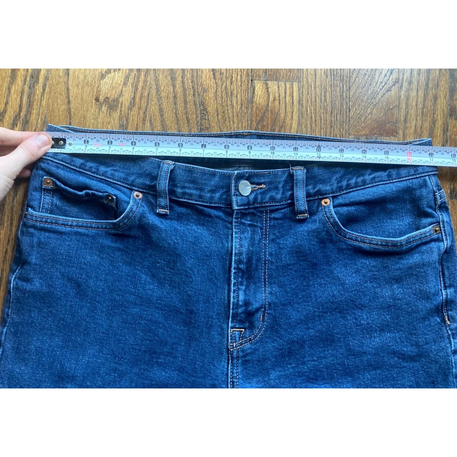 Outerknown Outerknown Jeans Men 34x30 Ambassador Slim Fit Blue Denim Organic Cotton Straight 5-Pocket Design Regular Men's Jeans Body: 30 Inseam Size US 34 / EU 50 - 5 Thumbnail