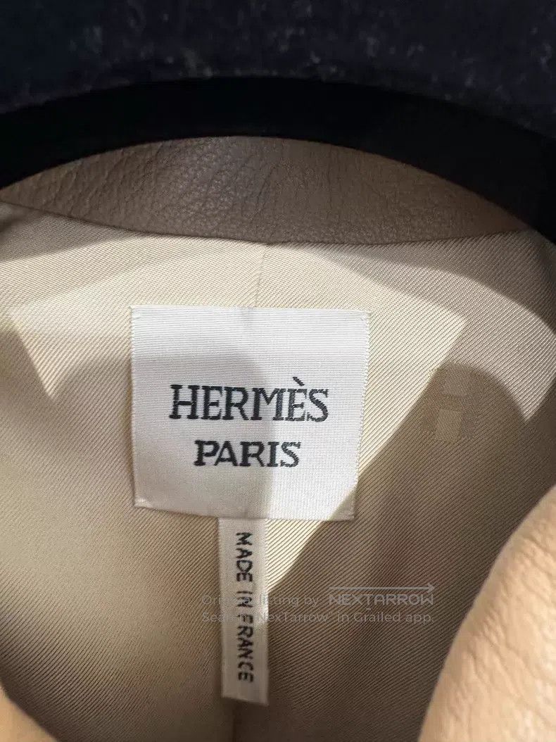 Hermes Hermes Brown Lapel Zip-up Long Sleeve Jacket Size XS / US 0-2 / IT 36-38 - 2 Thumbnail