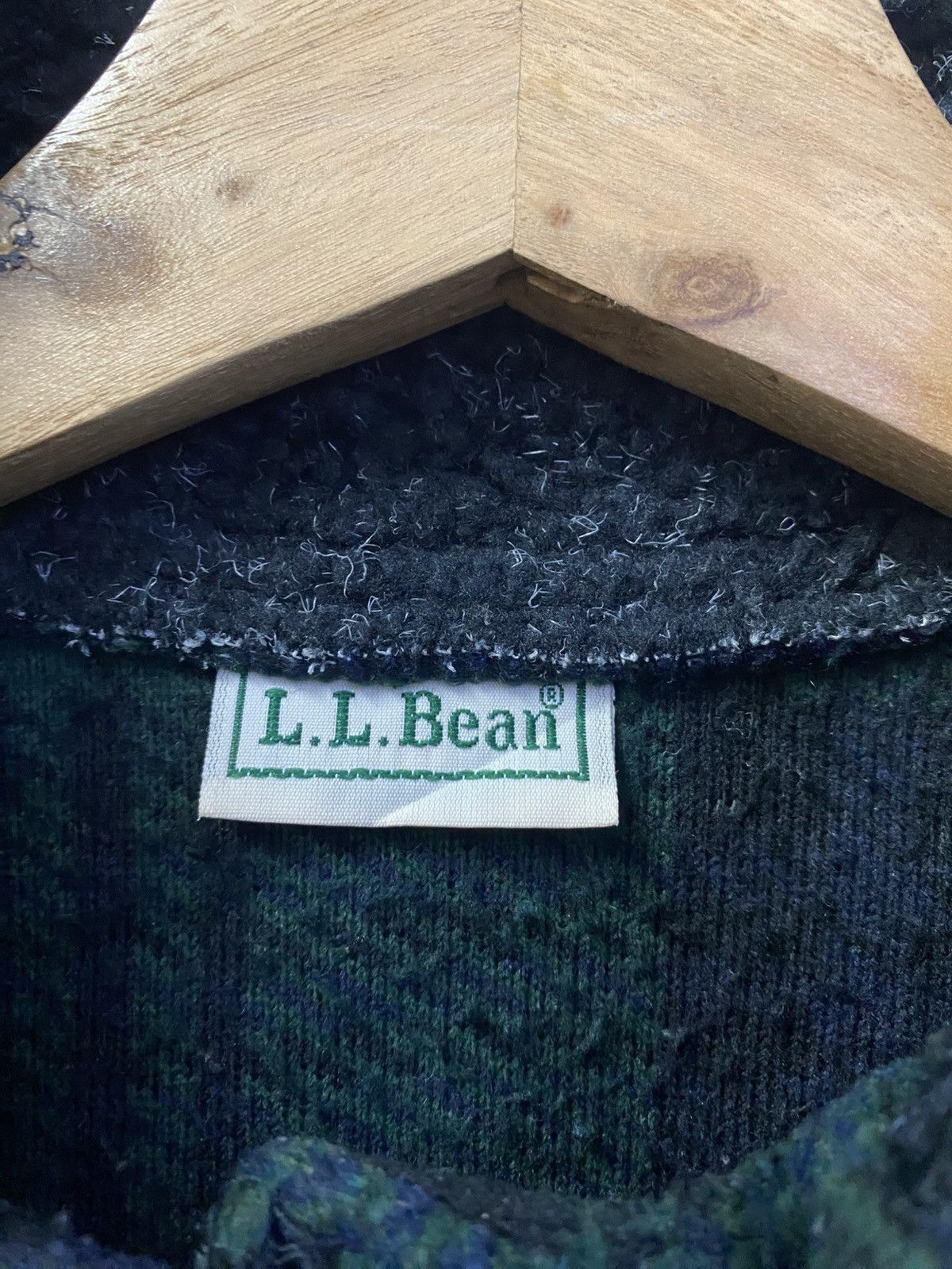 L.L. Bean × Vintage Vintage L.L Bean Checkered Fleece Jacket Size S / US 4 / IT 40 - 8 Thumbnail