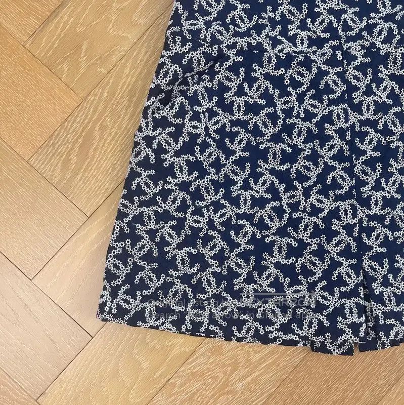 Chanel Chanel XS Navy Blue Dress . Size XS / US 0-2 / IT 36-38 - 3 Thumbnail