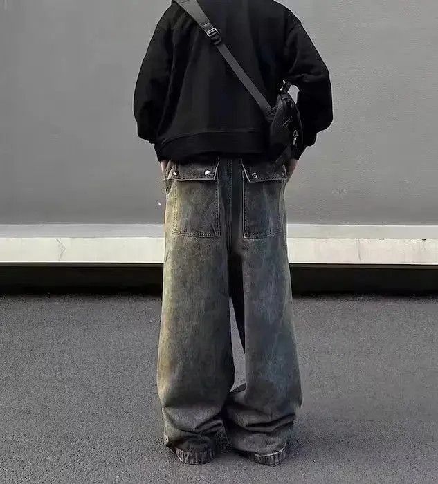 Japanese Brand Baggy Stack Denim Jeans Size US 34 / EU 50 - 4 Thumbnail