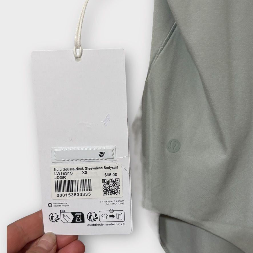 Lululemon NWT Lululemon Wundermost Bodysuit XS 4 Nulu Square-Neck Slee Size XS / US 0-2 / IT 36-38 - 7 Thumbnail