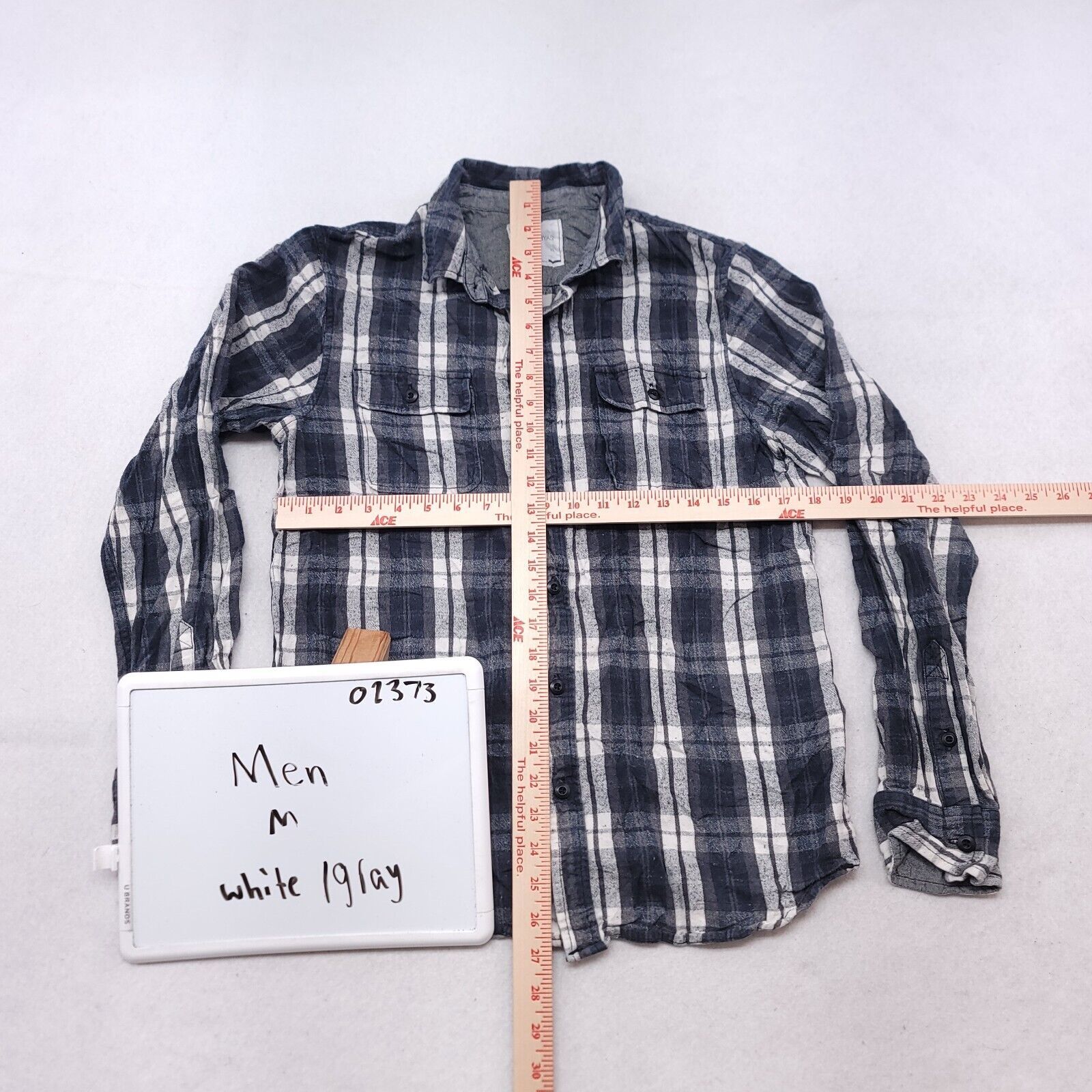 Croft & Barrow On The Byas Tartan Flannel Shirt Mens Size Medium M White Size US M / EU 48-50 / 2 - 6 Thumbnail