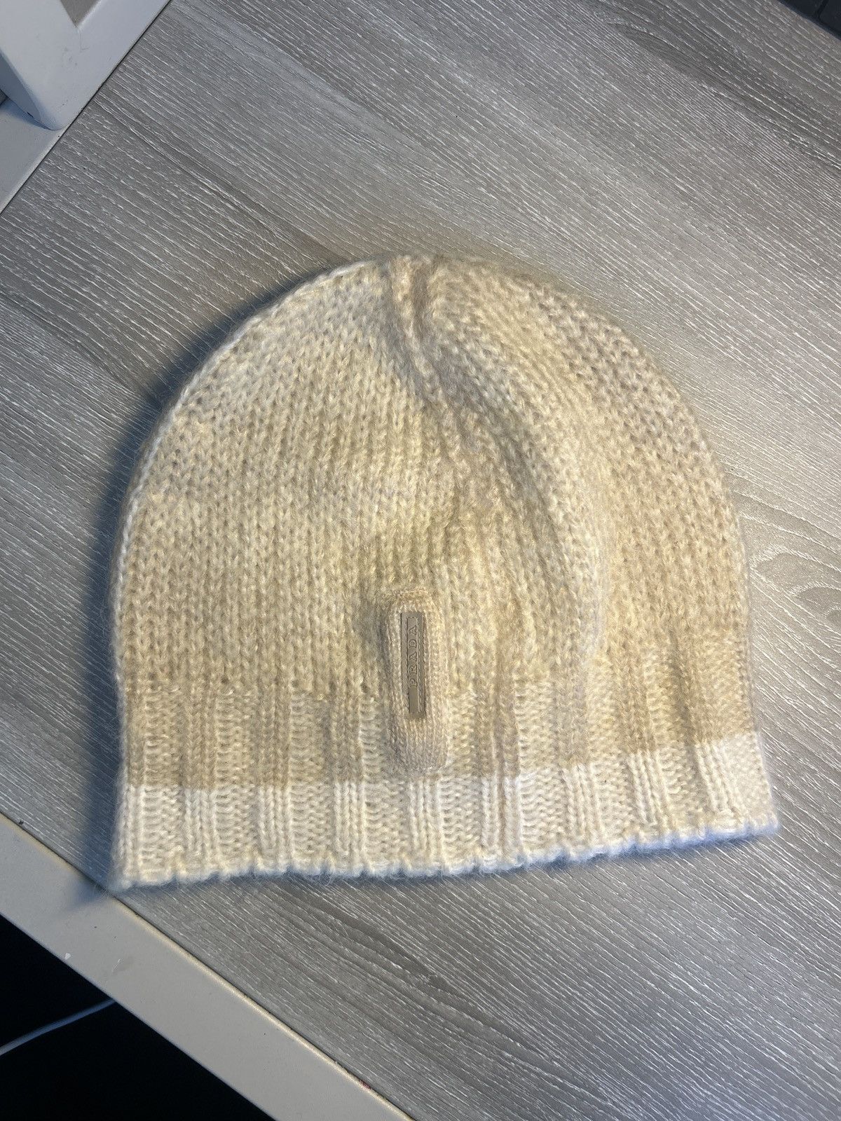 Prada Vintage Tan/Cream Prada Beanie Size ONE SIZE - 1 Thumbnail