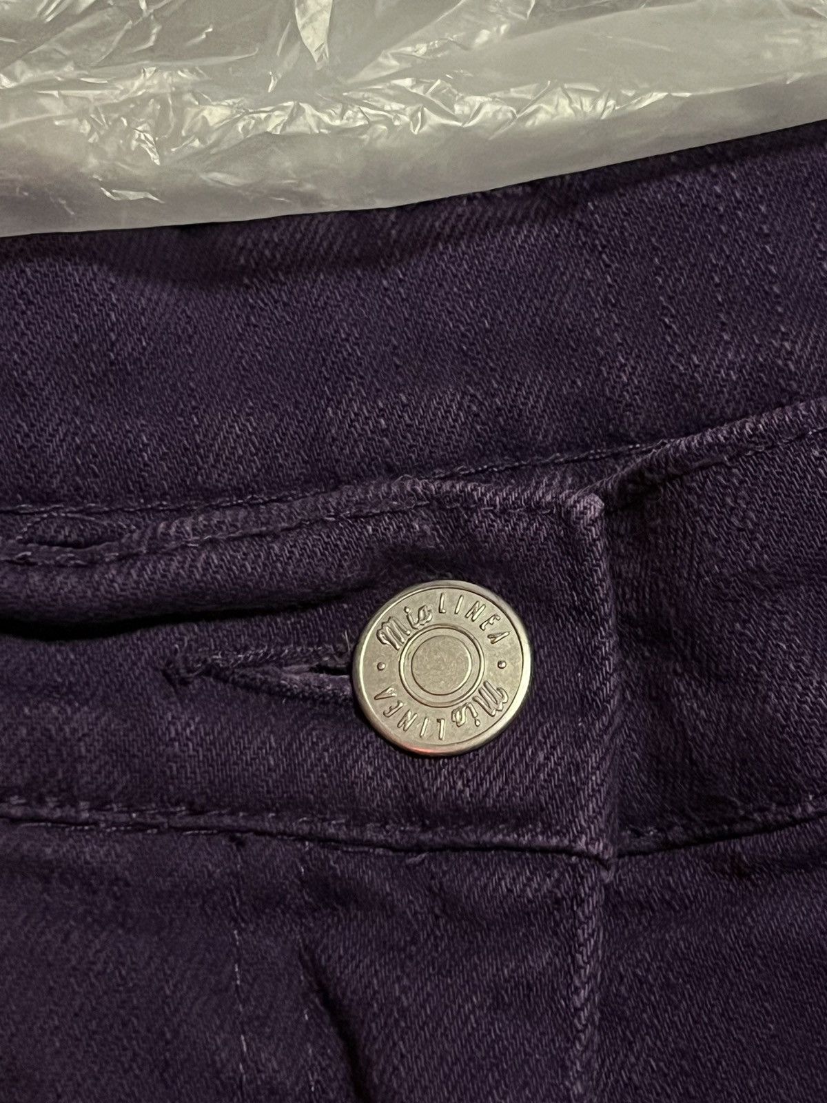 Vintage Mia Linea Purple Straight-Leg Jeans Size 26" / US 2 / IT 38 - 8 Thumbnail
