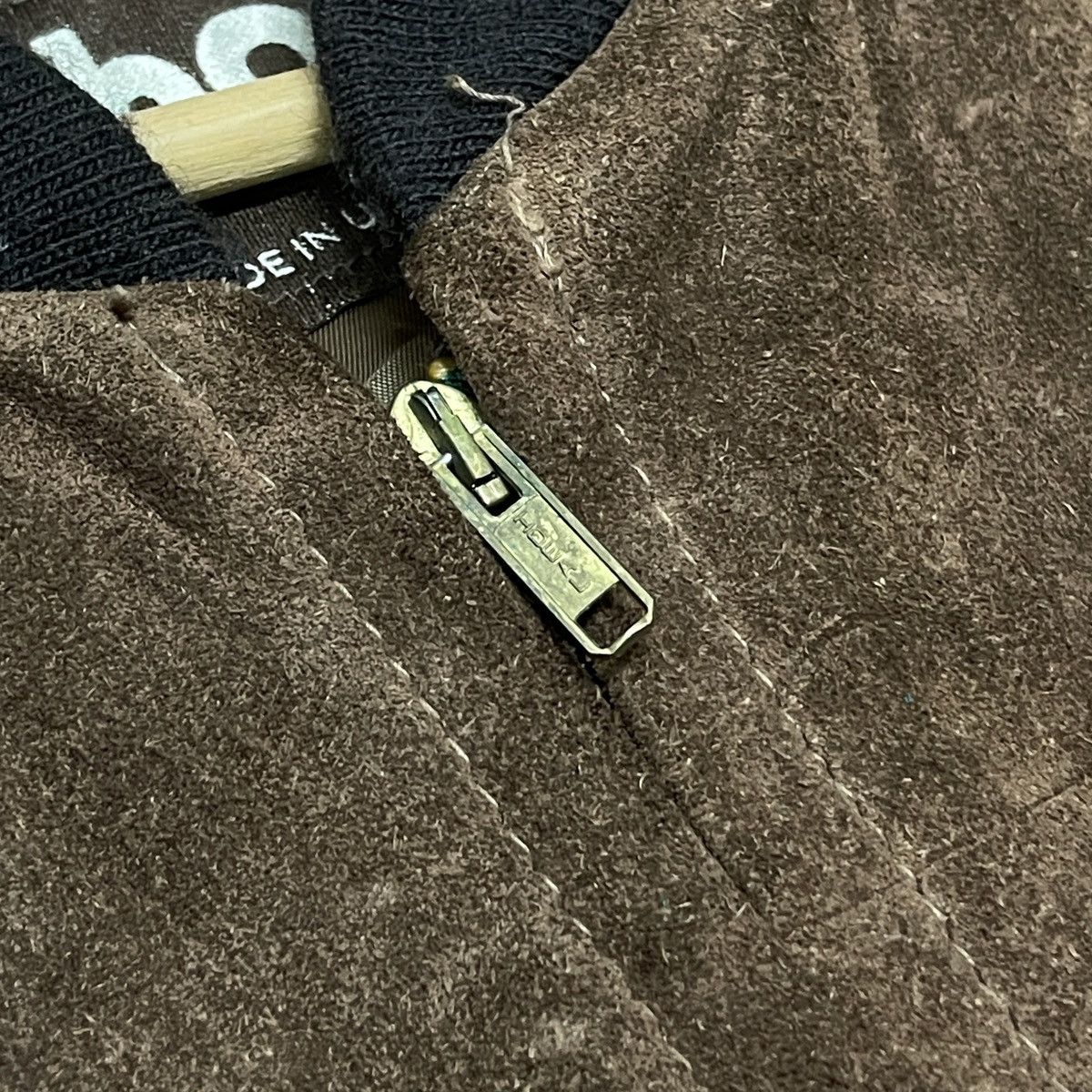 Schott Vintage Schott NYC Made in USA Suede Leather Bomber Jacket Size US M / EU 48-50 / 2 - 7 Thumbnail