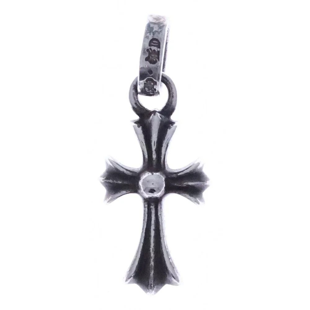 Chrome Hearts Chrome Hearts Pave Sapphire Baby Fat Cross Size ONE SIZE - 2 Thumbnail