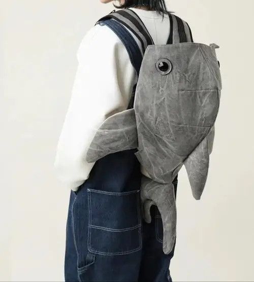 Japanese Brand Katagiri x Aya Niche Animal Shark Shoulder Bag Size ONE SIZE - 3 Thumbnail