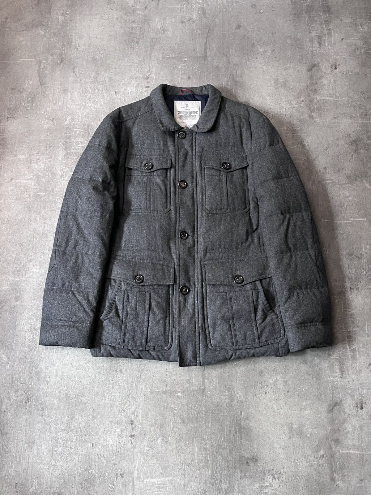 Brunello Cucinelli Brunello Cucinelli multi pocket jacket wool silk cashmere Size US L / EU 52-54 / 3 - 1 Thumbnail