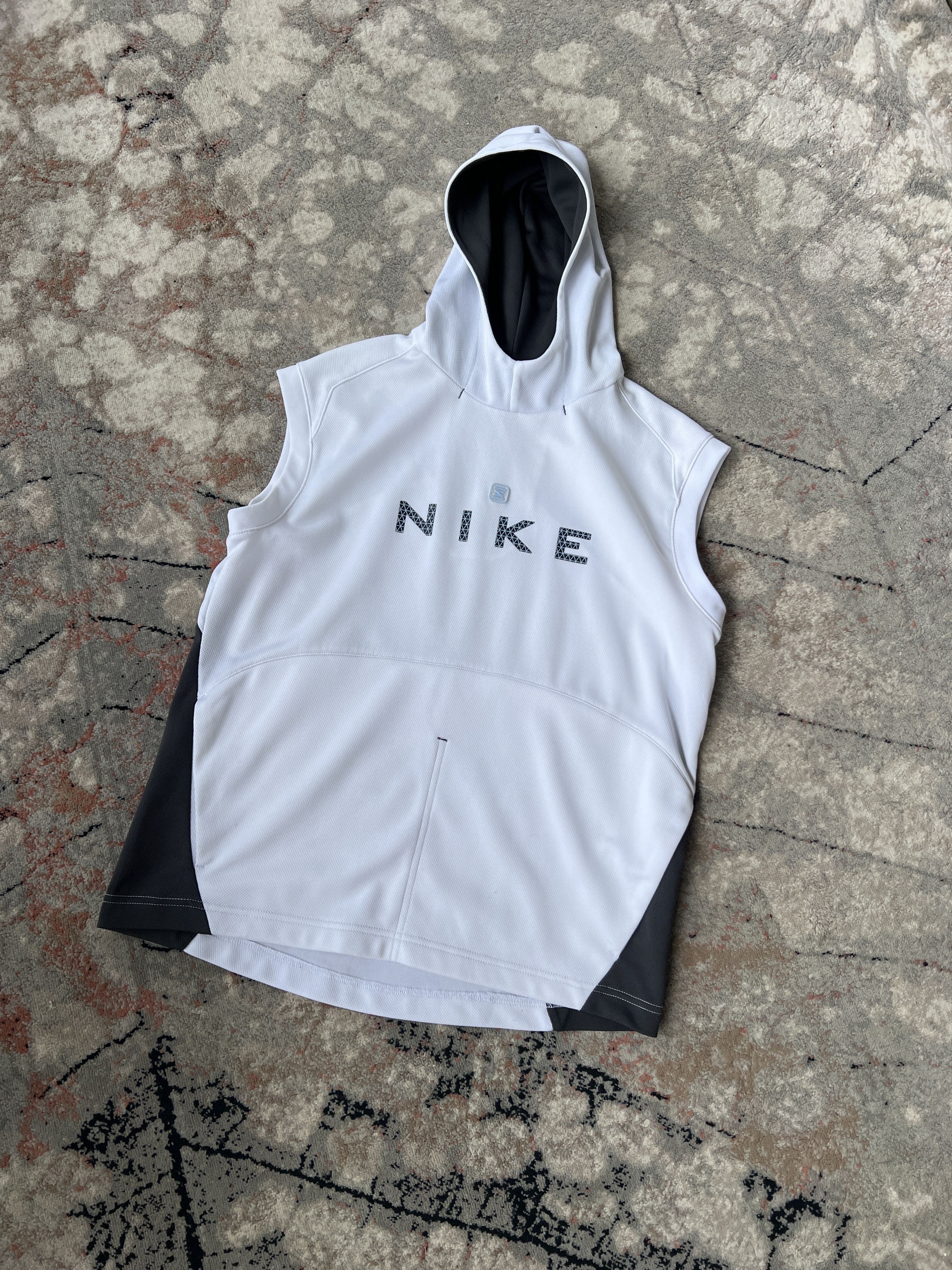 Nike × Vintage Nike Shox Vintage Sleeveless Hoodie Size US S / EU 44-46 / 1 - 1 Thumbnail