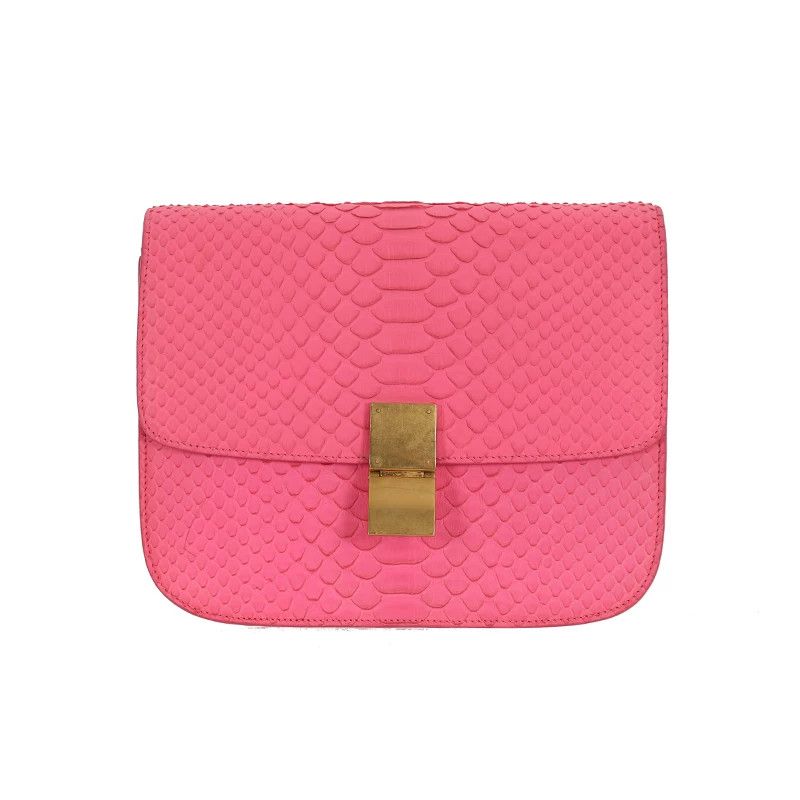 Celine Celine Animal Print Gold Shoulder Bag 24 Women Size ONE SIZE - 1 Thumbnail