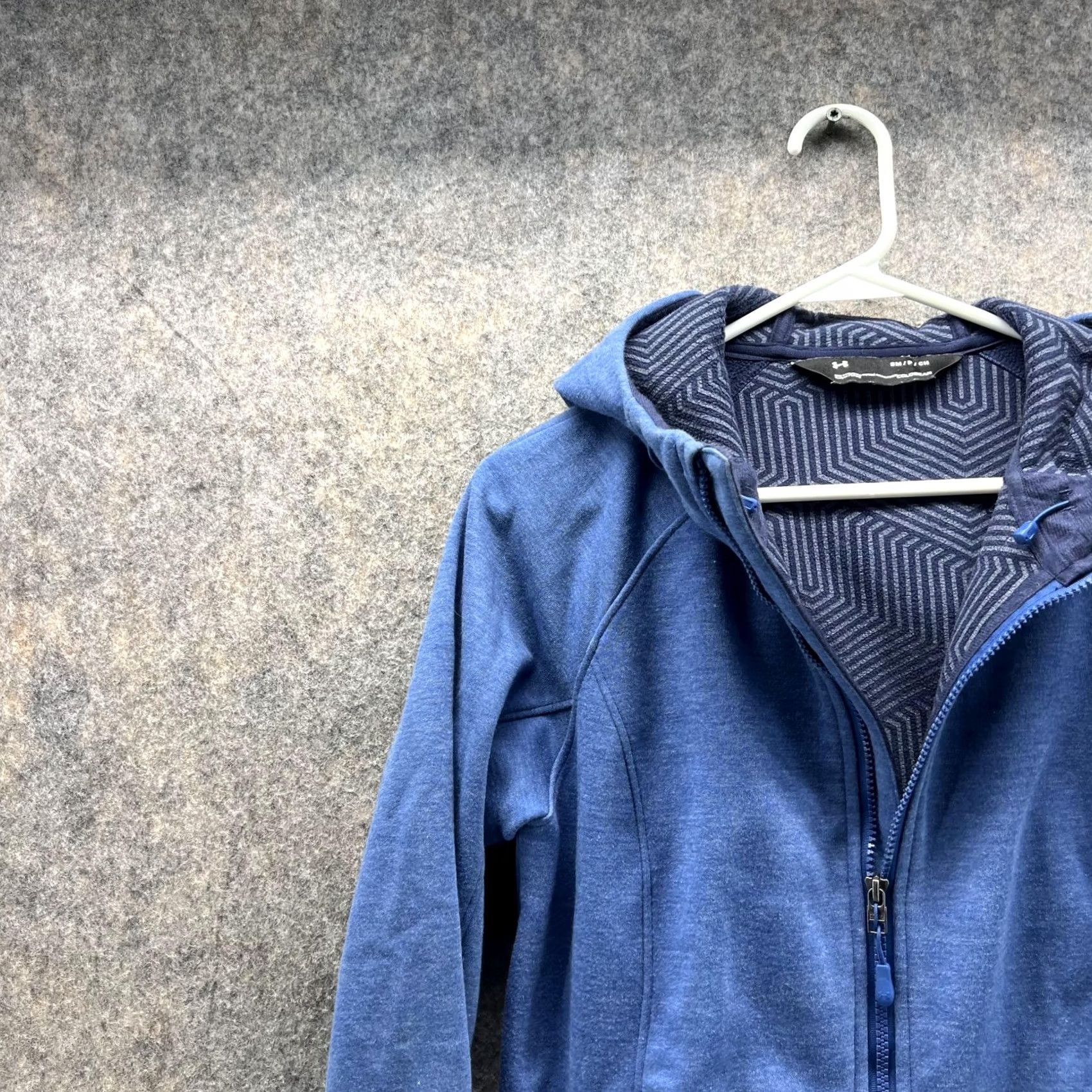 Under Armour Under Armour Sweater Women's Small Full Zip Hooded Fleece Jacket Blue UA Size S / US 4 / IT 40 - 3 Thumbnail