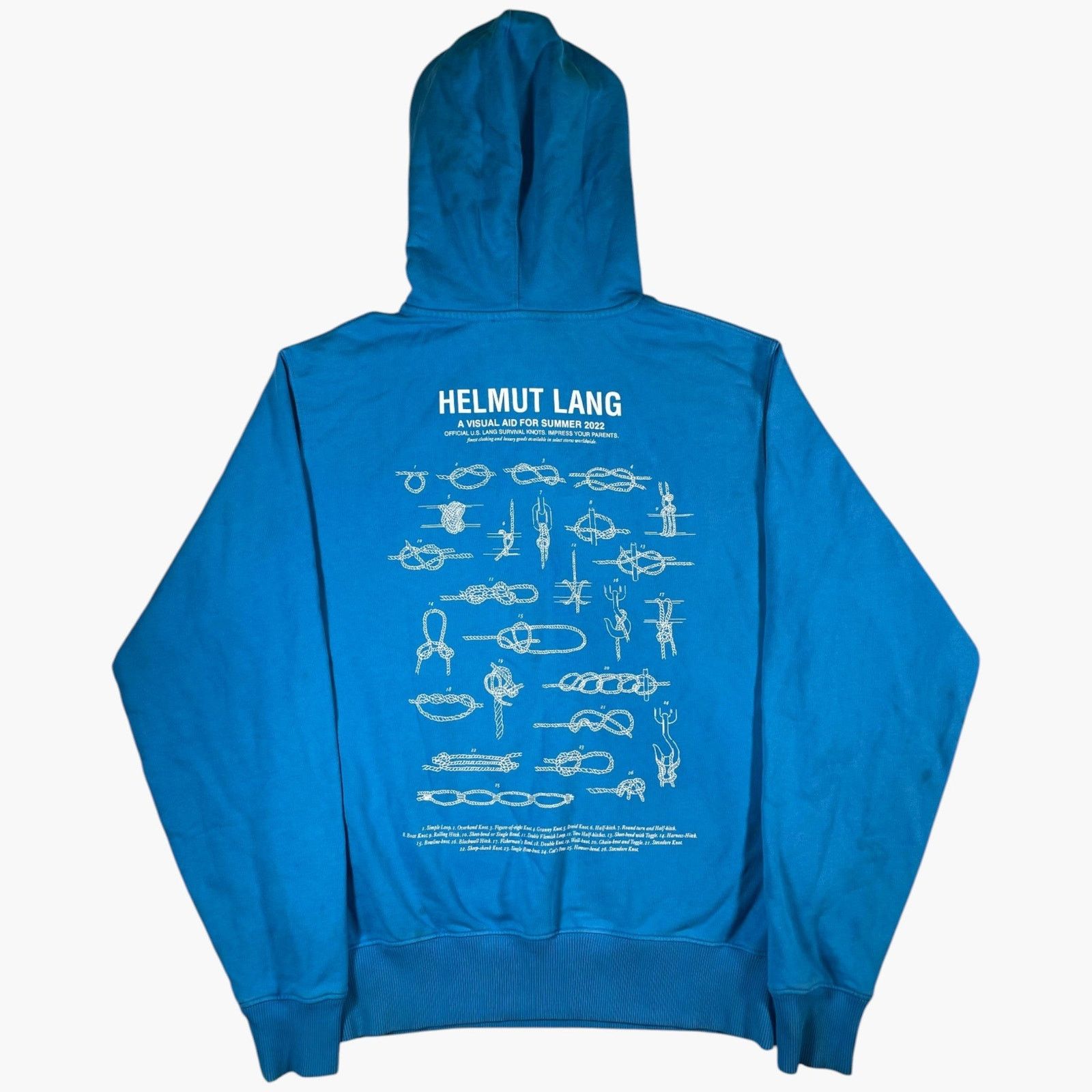 Helmut Lang Helmut Lang Lifeguard Blue Hoodie Size US S / EU 44-46 / 1 - 2 Thumbnail