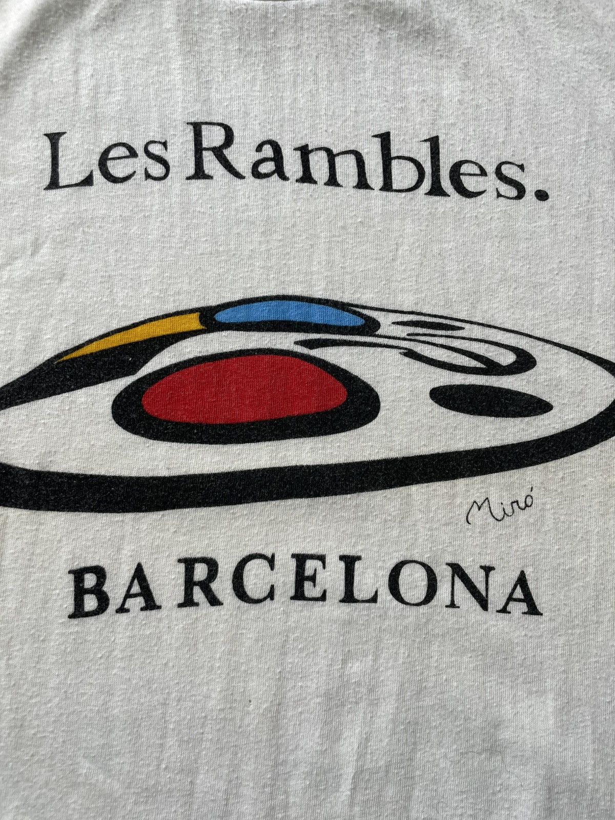 Vintage Vintage 1992 Joan Miro Art Olympics Game T-Shirt RARE Spain Size US XL / EU 56 / 4 - 4 Thumbnail