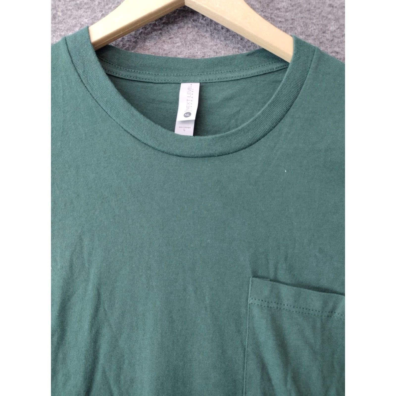 Next Level Next Level T-Shirt Crew Neck Pocket Men L Green Size US L / EU 52-54 / 3 - 3 Thumbnail