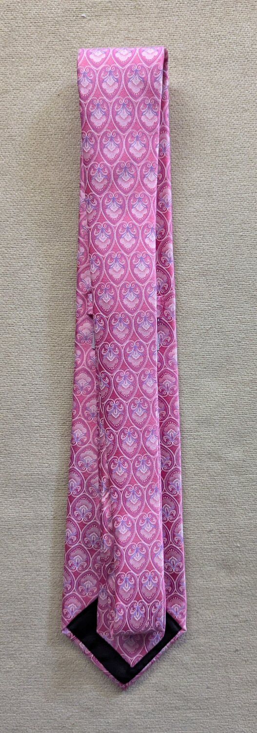 Valentino Valentino Pink Patterned Silk Tie (NWT) Size ONE SIZE - 3 Thumbnail