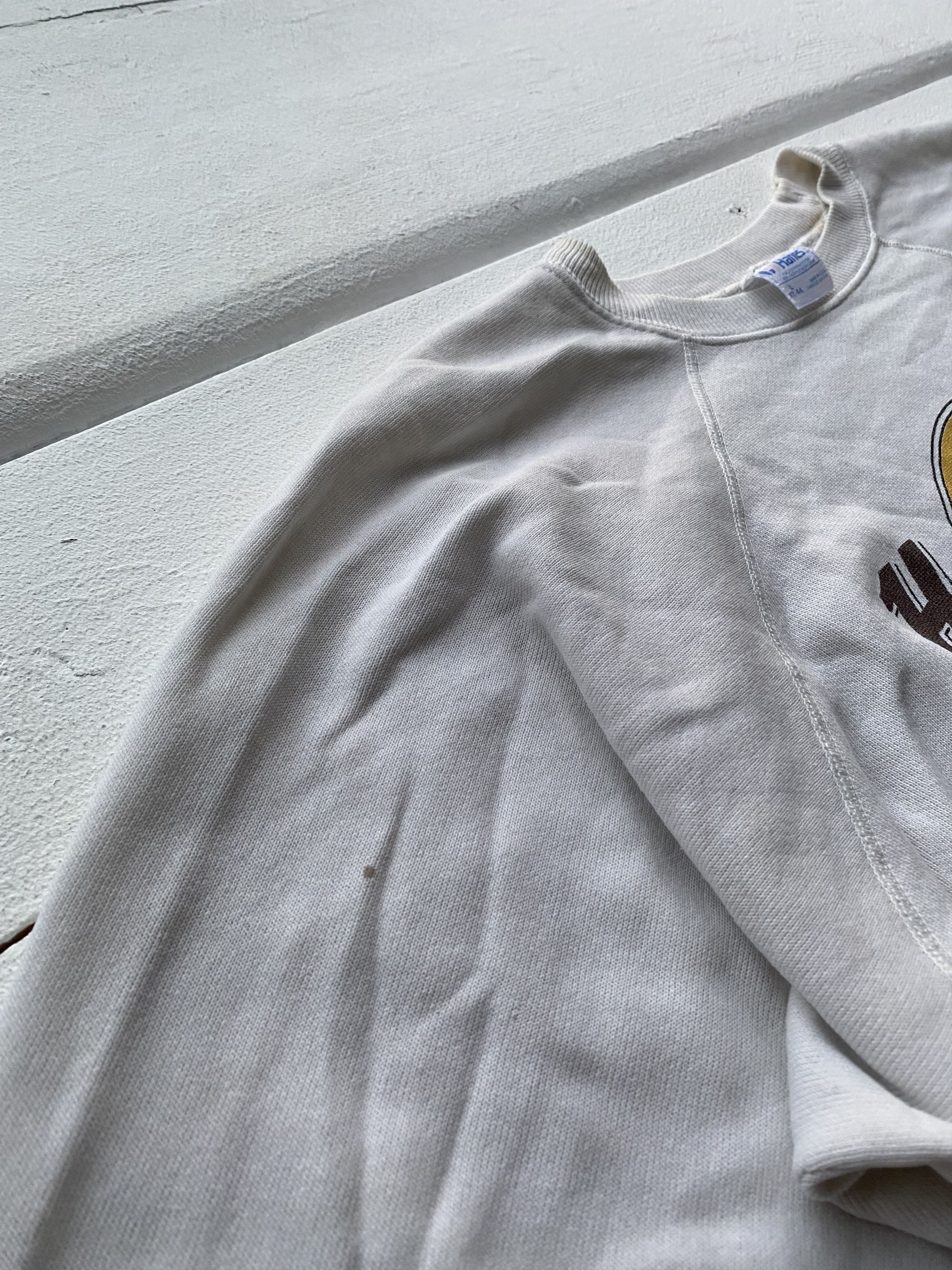 Hard Rock Cafe × Vintage 80s Hard Rock Cafe Los Angeles Archive White Sweatshirt Size US L / EU 52-54 / 3 - 7 Thumbnail