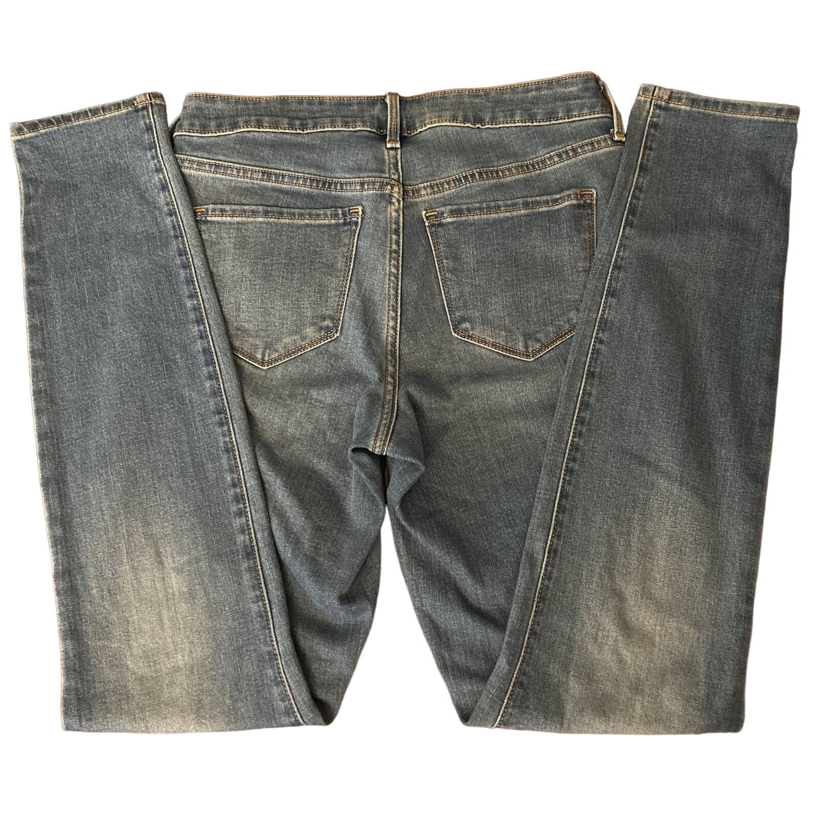 Lands' End Old Navy Womens Pop Icon Skinny Blue Jeans Size 4 Long Size 27" / US 4 / IT 40 - 2 Thumbnail