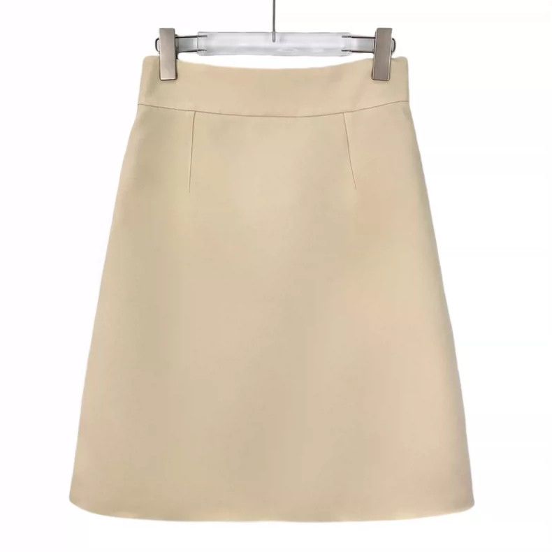 Gucci Gucci Beige double G gold buckle wool A-line skirt 2504-Nex Size 26" / US 2 / IT 38 - 2 Thumbnail