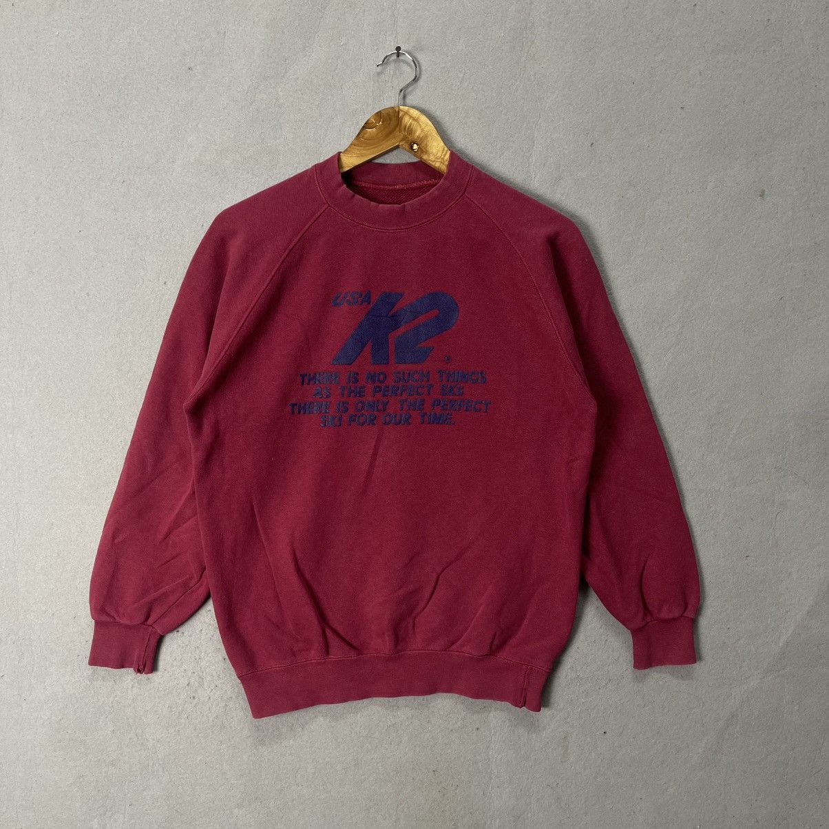 K2 90s K2 USA Graphic Ski Sweatshirt Size US M / EU 48-50 / 2 - 1 Thumbnail