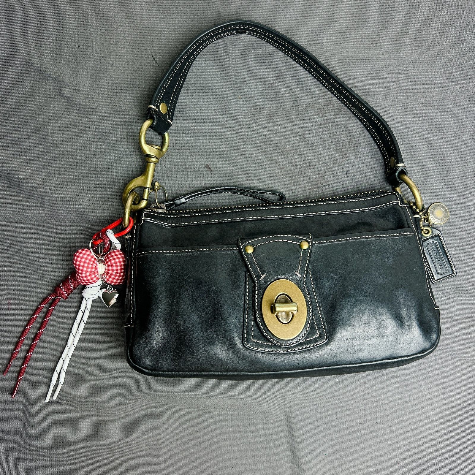 Coach Legacy Anniversary Black Leather Shoulder Bag 10326