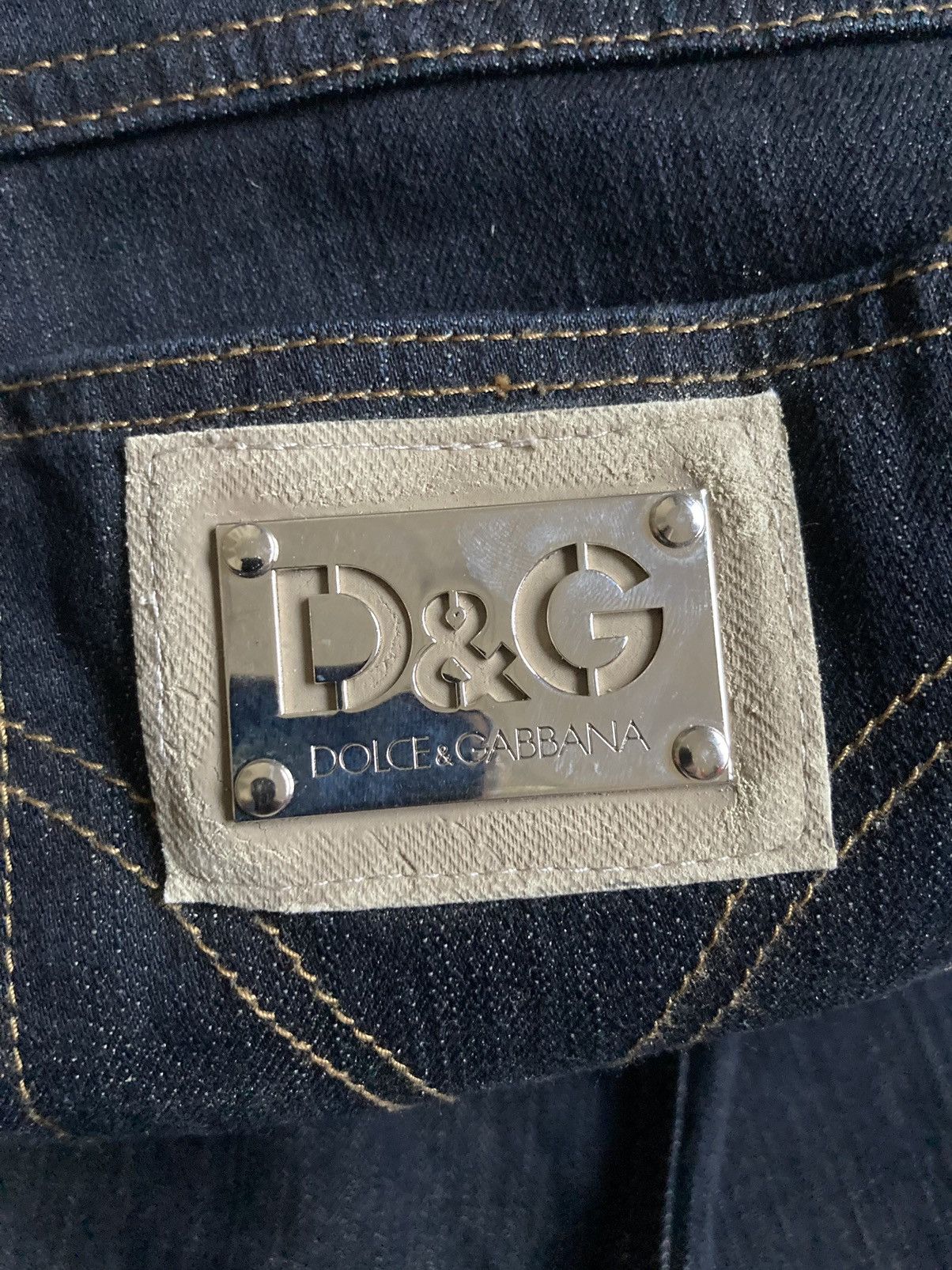 Dolce & Gabbana Dolce & Gabbana Bootcut Dark Blue Jeans Size 29" - 11 Thumbnail