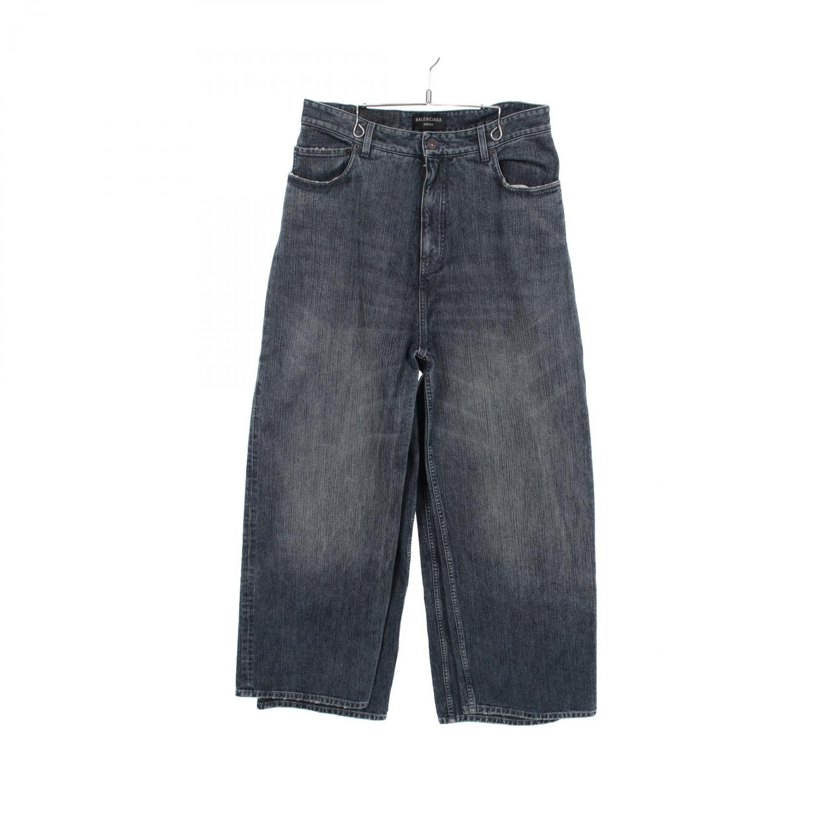 Balenciaga Balenciaga Balenciaga DOUBLE SIDE PANTS Cotton Denim Pants Textile Jeans 767979 DUTY FREE for USA Size ONE SIZE - 1 Thumbnail