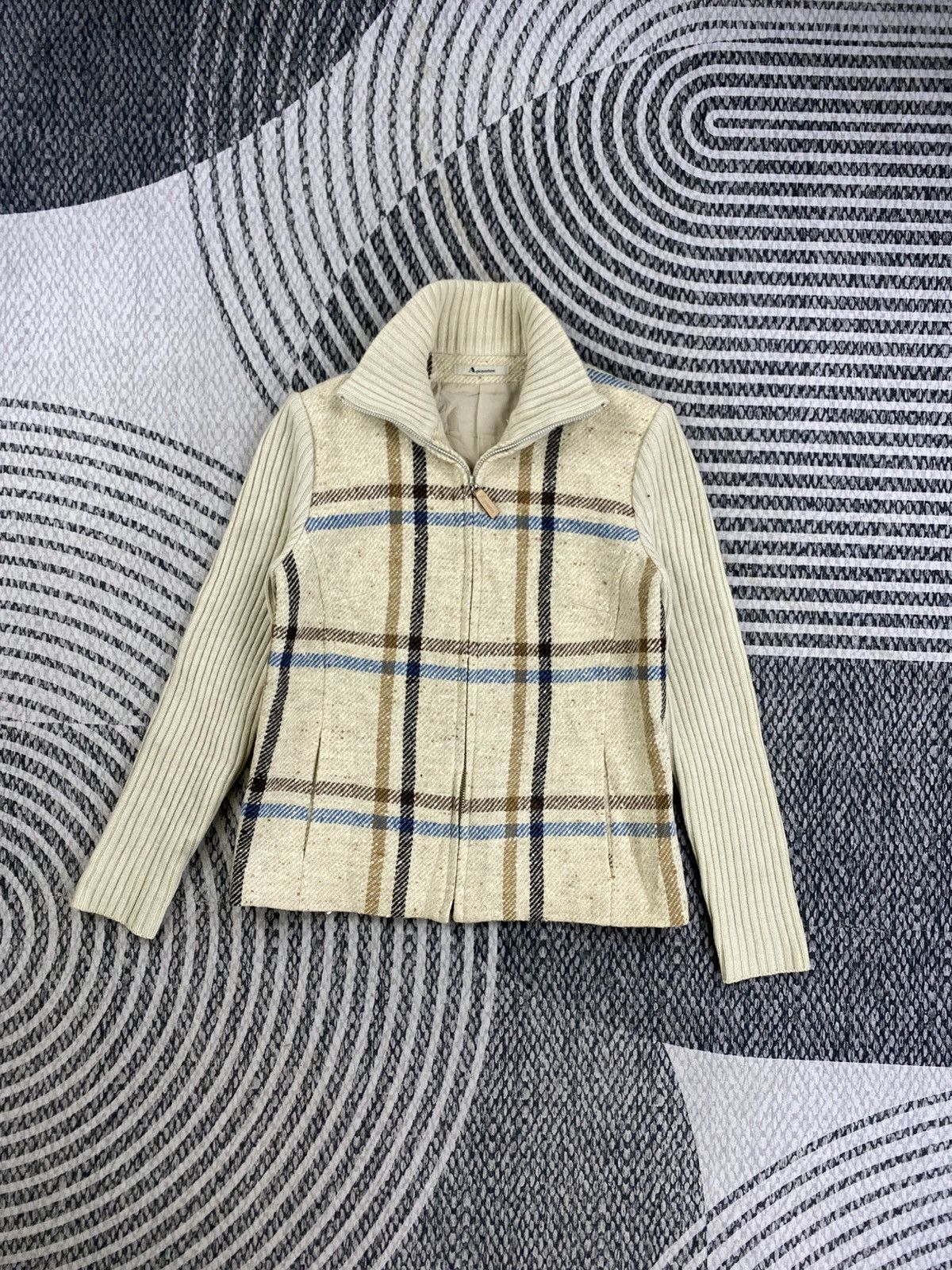 Aquascutum Vintage Aquascutum Fullzip Knit Sweater Size US S / EU 44-46 / 1 - 1 Thumbnail