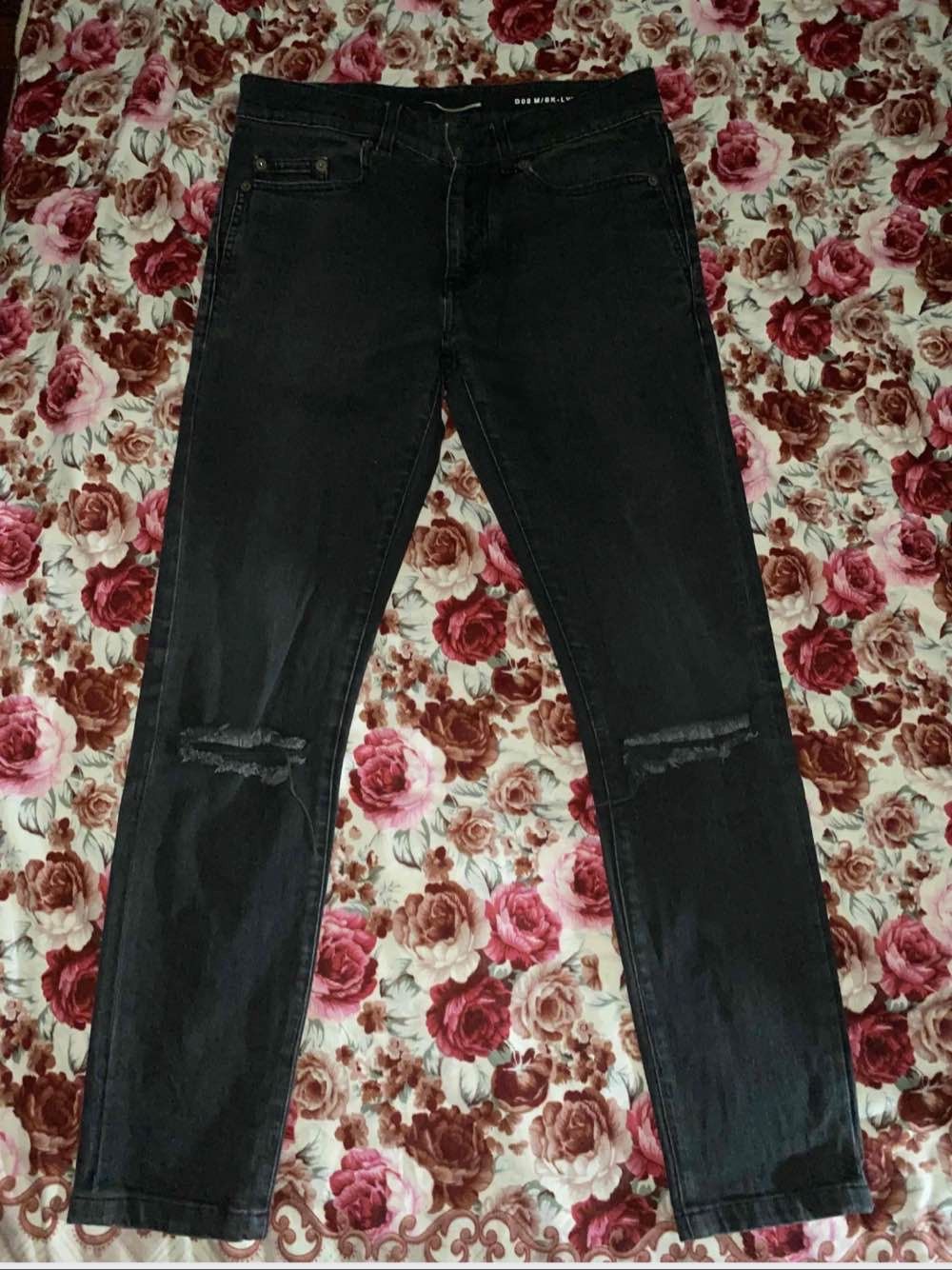 Saint Laurent Paris Saint Laurent D02 Black Denim Jeans Size 29 Size US 29 - 1 Thumbnail