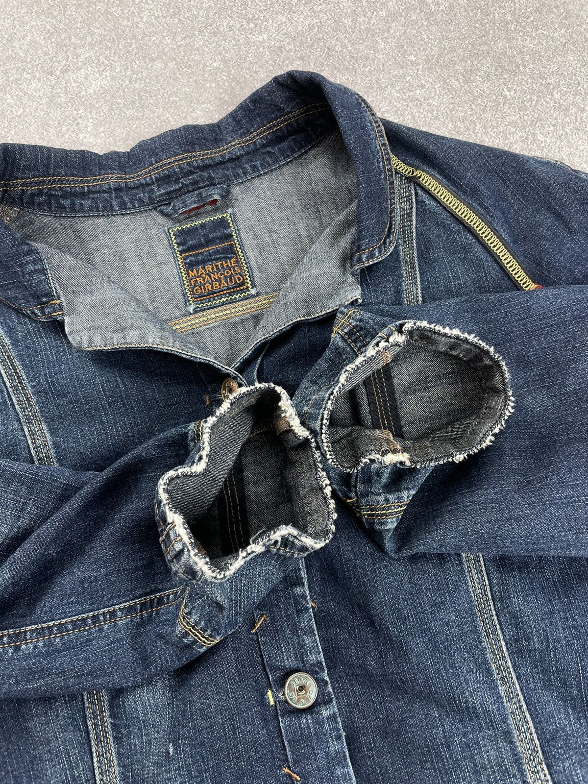 Japanese Brand × Marithe + Francois Girbaud Marithe Francois Girbaud Denim Jacket Y2k Size L / US 10 / IT 46 - 14 Thumbnail