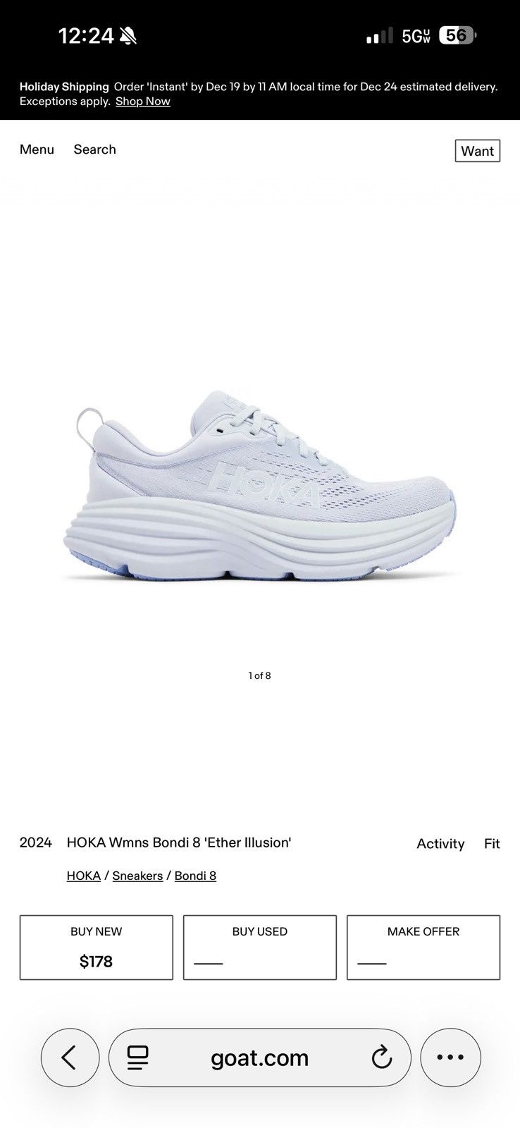 Hoka HOKA Lilac Running Shoes Size US 9 / IT 39 - 7 Thumbnail
