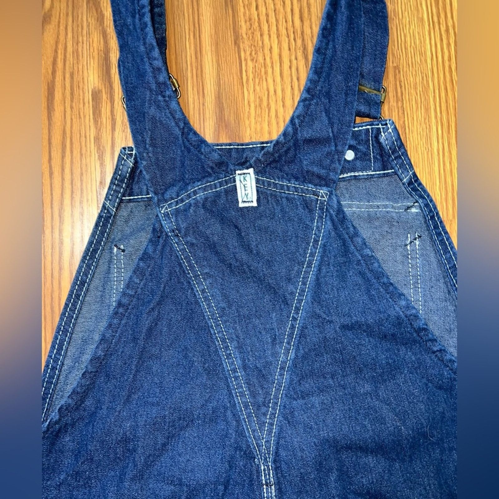 Vintage Funky Vintage KEY Imperial Denim Overalls! Size 34" / US 12 / IT 48 - 7 Thumbnail