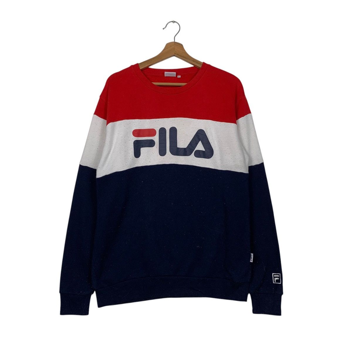 Fila Fila Color Block Crewneck Sweatshirt Size US L / EU 52-54 / 3 - 1 Thumbnail