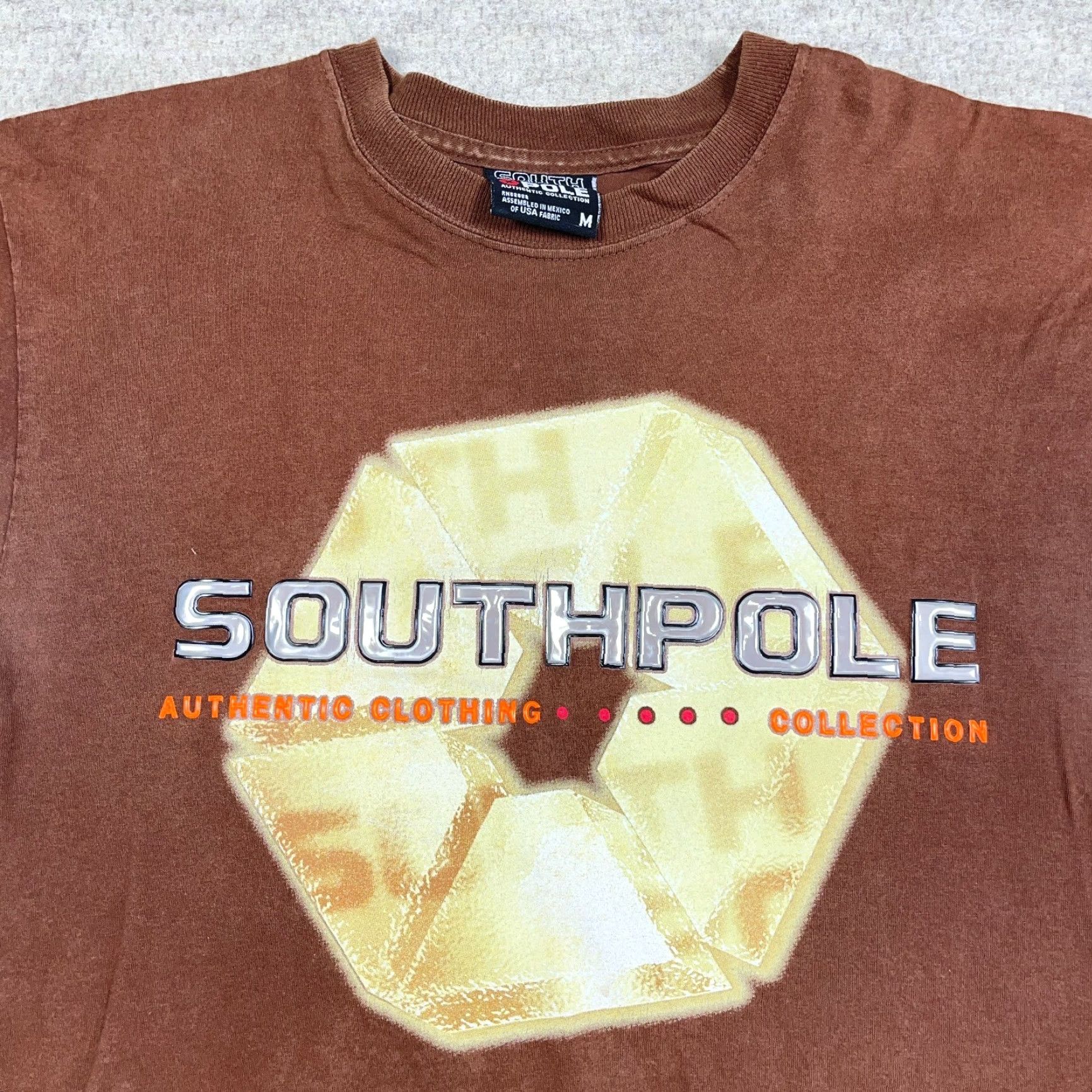 Southpole VINTAGE Southpole Shirt Men M Brown Logo Graphic Print T-Shirt 80s Grunge USA Skate Size US M / EU 48-50 / 2 - 6 Thumbnail