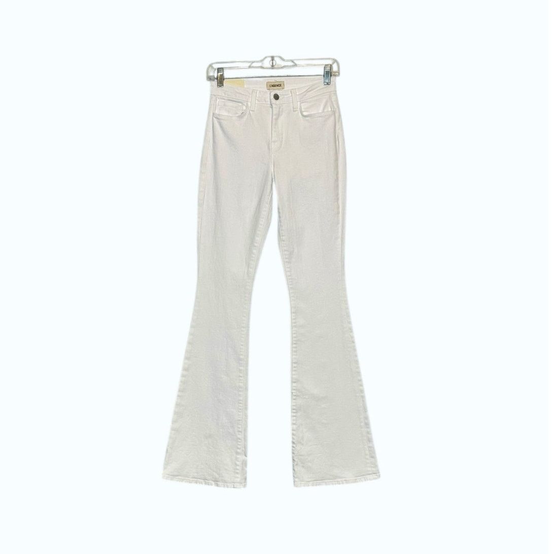 L'AGENCE L'Agence White Bell High Rise Flare Jeans size 25 - 2 Size 26" / US 2 / IT 38 - 13 Thumbnail