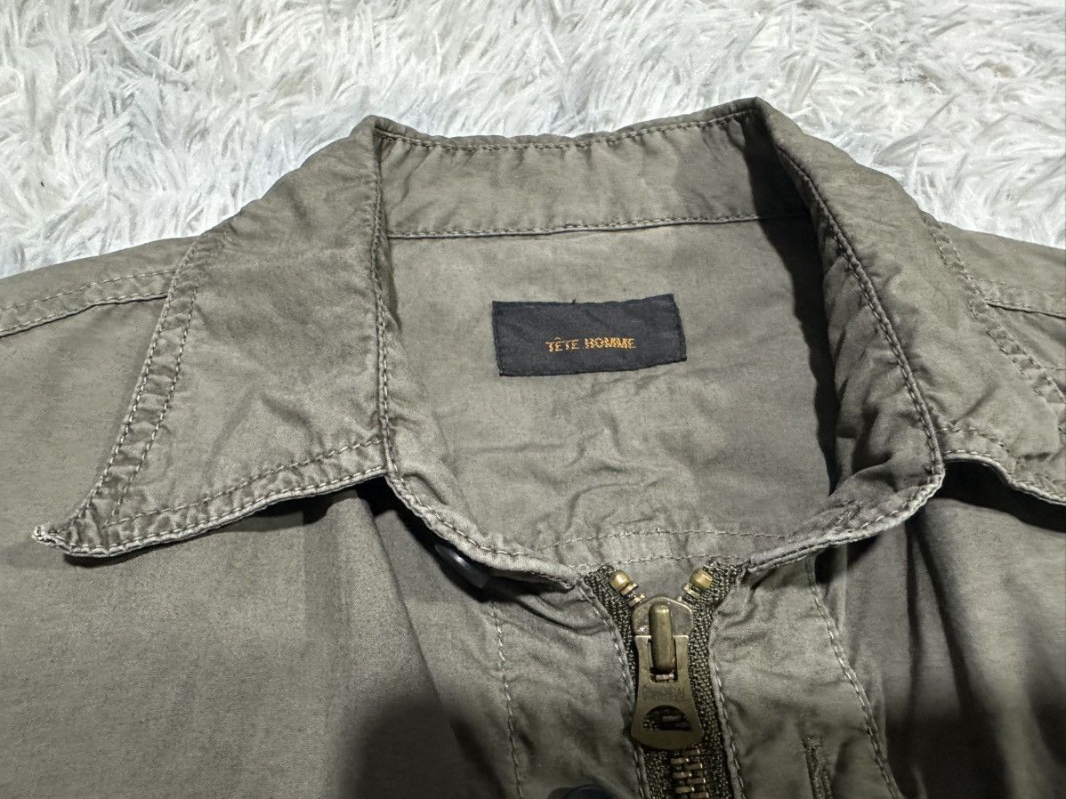 Issey Miyake 🔥Y2K Tete Homme Zipper Shirt Wrinkled Jacket Gimmick Pocket Size US M / EU 48-50 / 2 - 6 Thumbnail