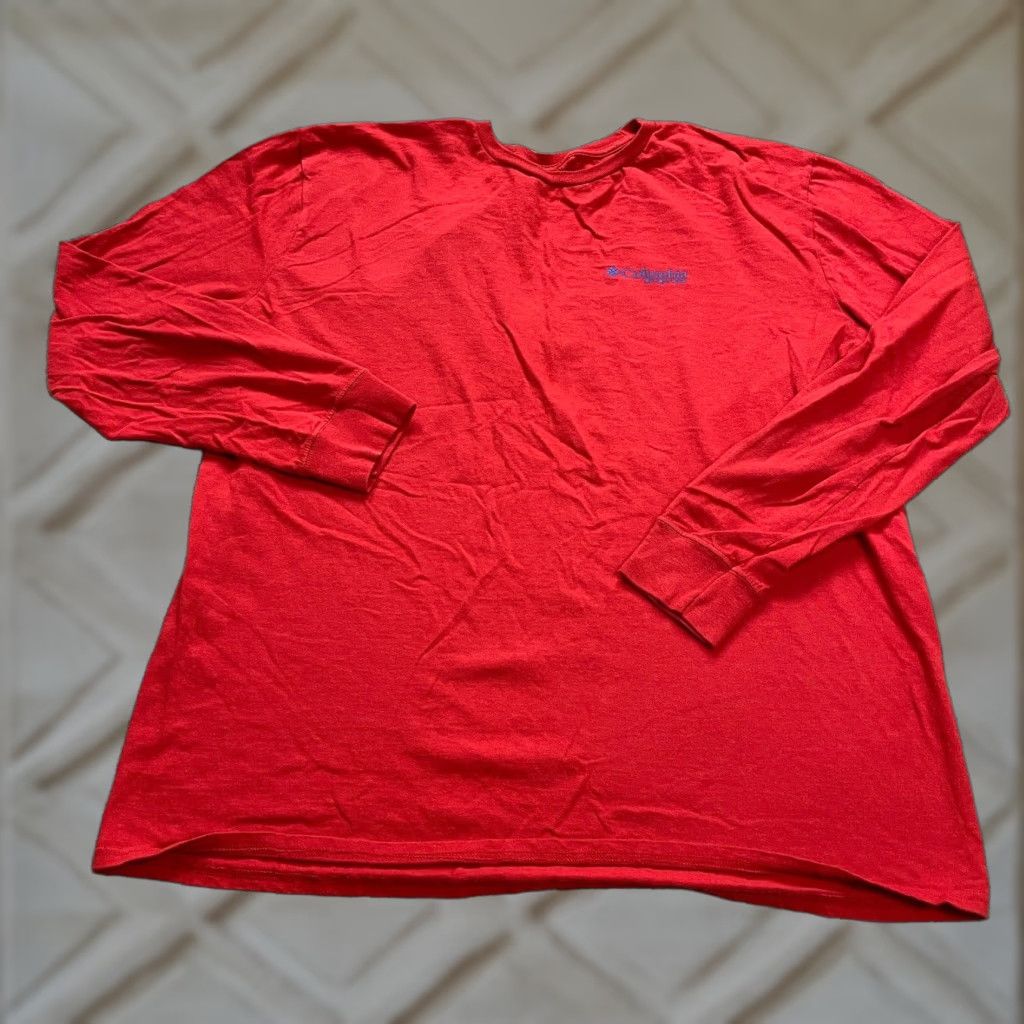 Vintage VINTAGE Columbia PFG Long Sleeve Shirt Men XL Red Fish Outdoor Casual Cotton Size US XL / EU 56 / 4 - 1 Thumbnail