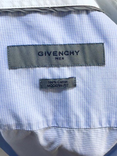 Givenchy 🔥 Givenchy 4G shirt long sleeve cotton blue white stripe Size US M / EU 48-50 / 2 - 7 Thumbnail