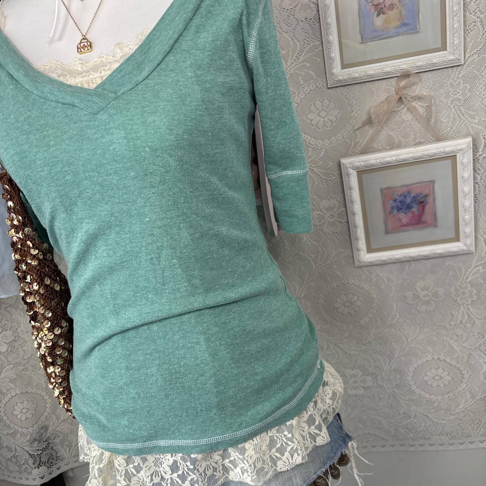 Energie y2k fitted layering babydoll top Size XL / US 12-14 / IT 48-50 - 3 Thumbnail