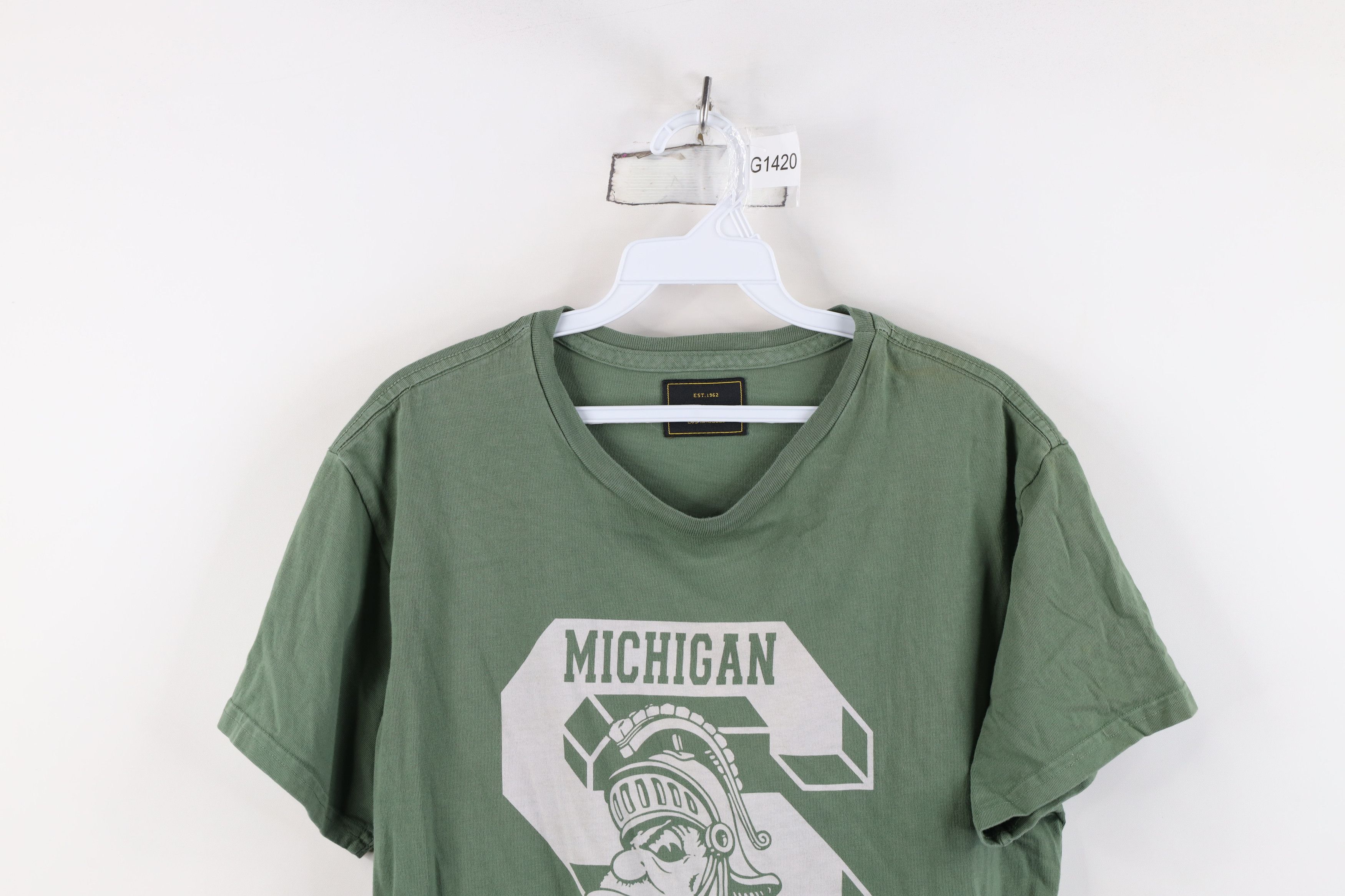 Vintage Retro Y2K Spell Out Michigan State University T-Shirt USA Size US M / EU 48-50 / 2 - 2 Thumbnail