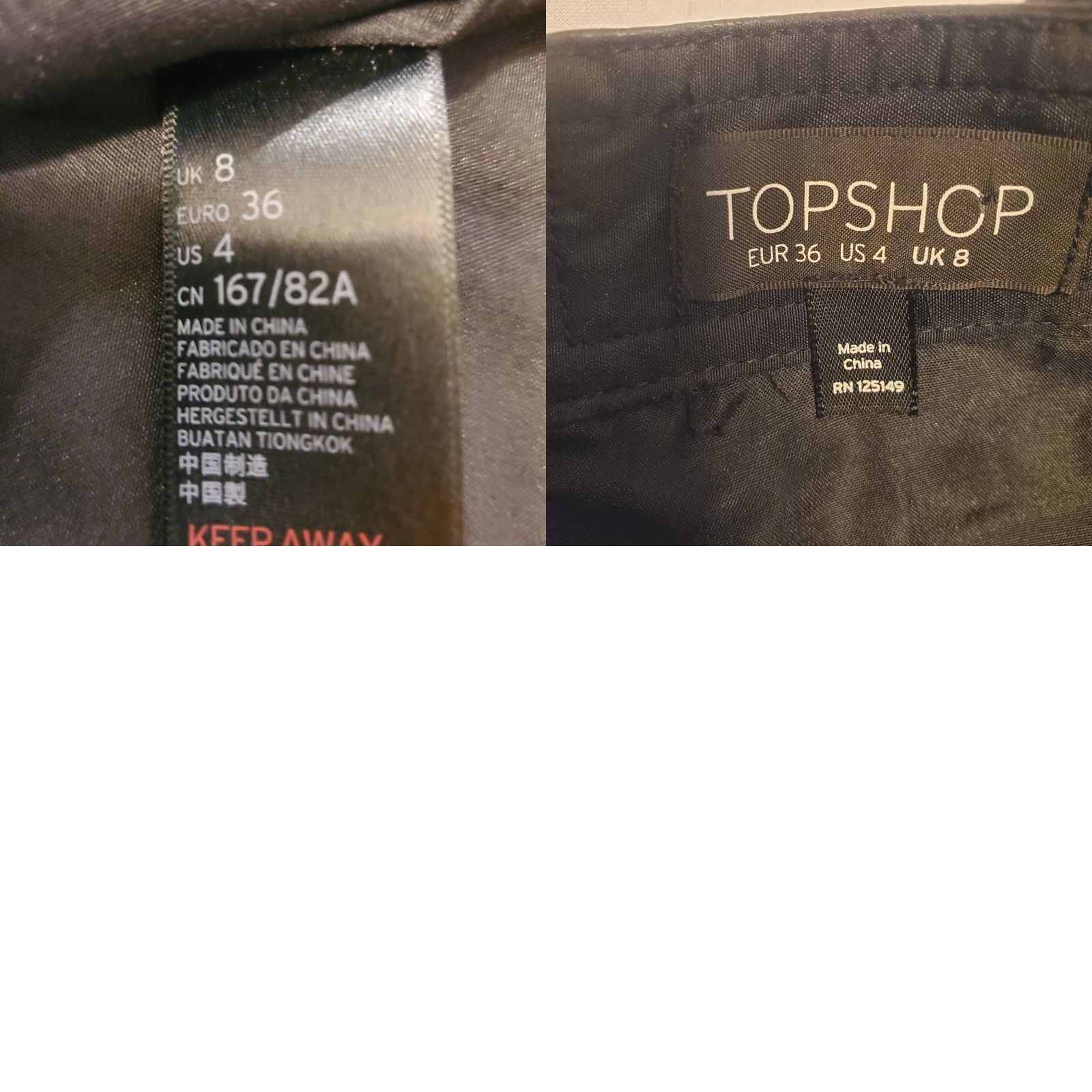 Topshop Topshop Skirt Size 4 Black Faux Leather Belted Moto Biker Goth Punk Emo Grunge Size 27" / US 4 / IT 40 - 8 Thumbnail