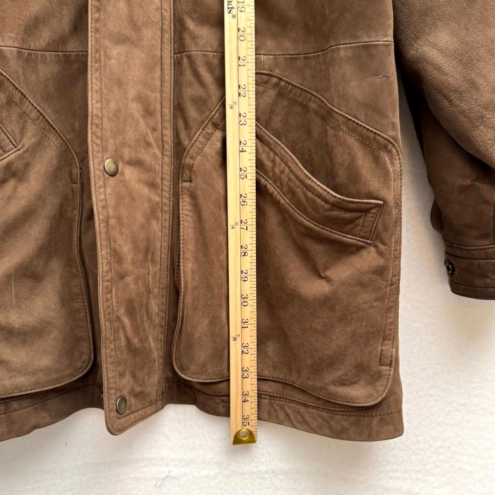 Vintage VINTAGE Adventure Bound Brown Leather Jacket Parka Mens S 90s Brown Nylon Lining Size US S / EU 44-46 / 1 - 6 Thumbnail