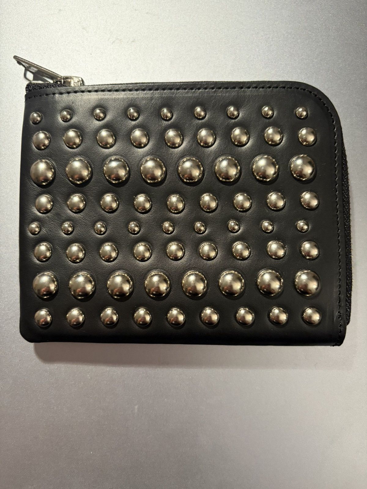 Undercover Undercover Jun Takahashi Studded black leather wallet Japan Size ONE SIZE - 1 Thumbnail
