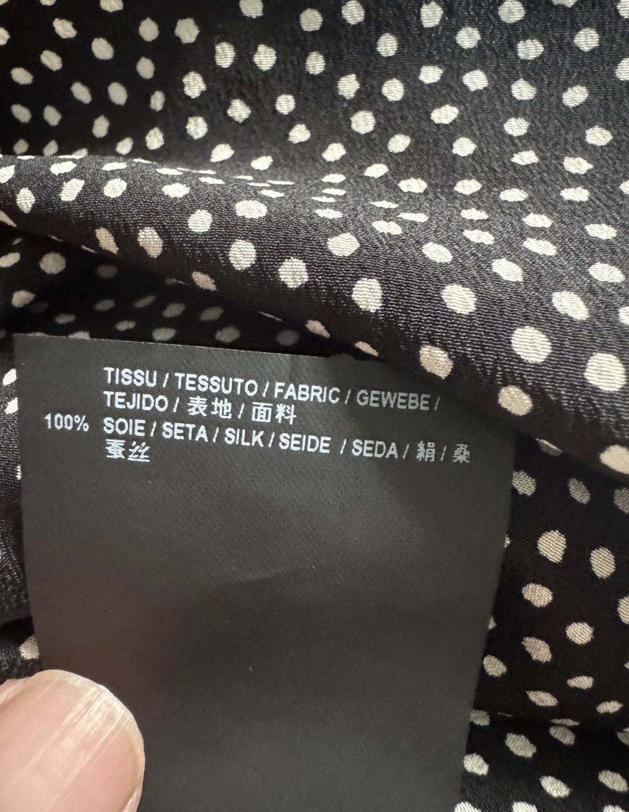 Saint Laurent Paris × Yves Saint Laurent Saint Laurent polka dot shirt2412-Nextarrow Size US M / EU 48-50 / 2 - 7 Thumbnail