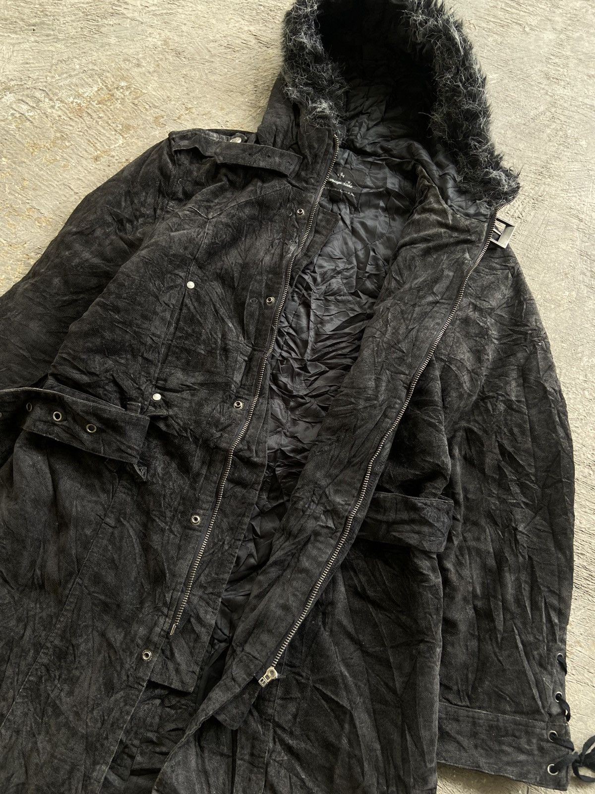 BERNINGS SHO 2000s Bernings Sho - Vkei Apocalypse Style Fur Coats Jacket Size US M / EU 48-50 / 2 - 4 Thumbnail