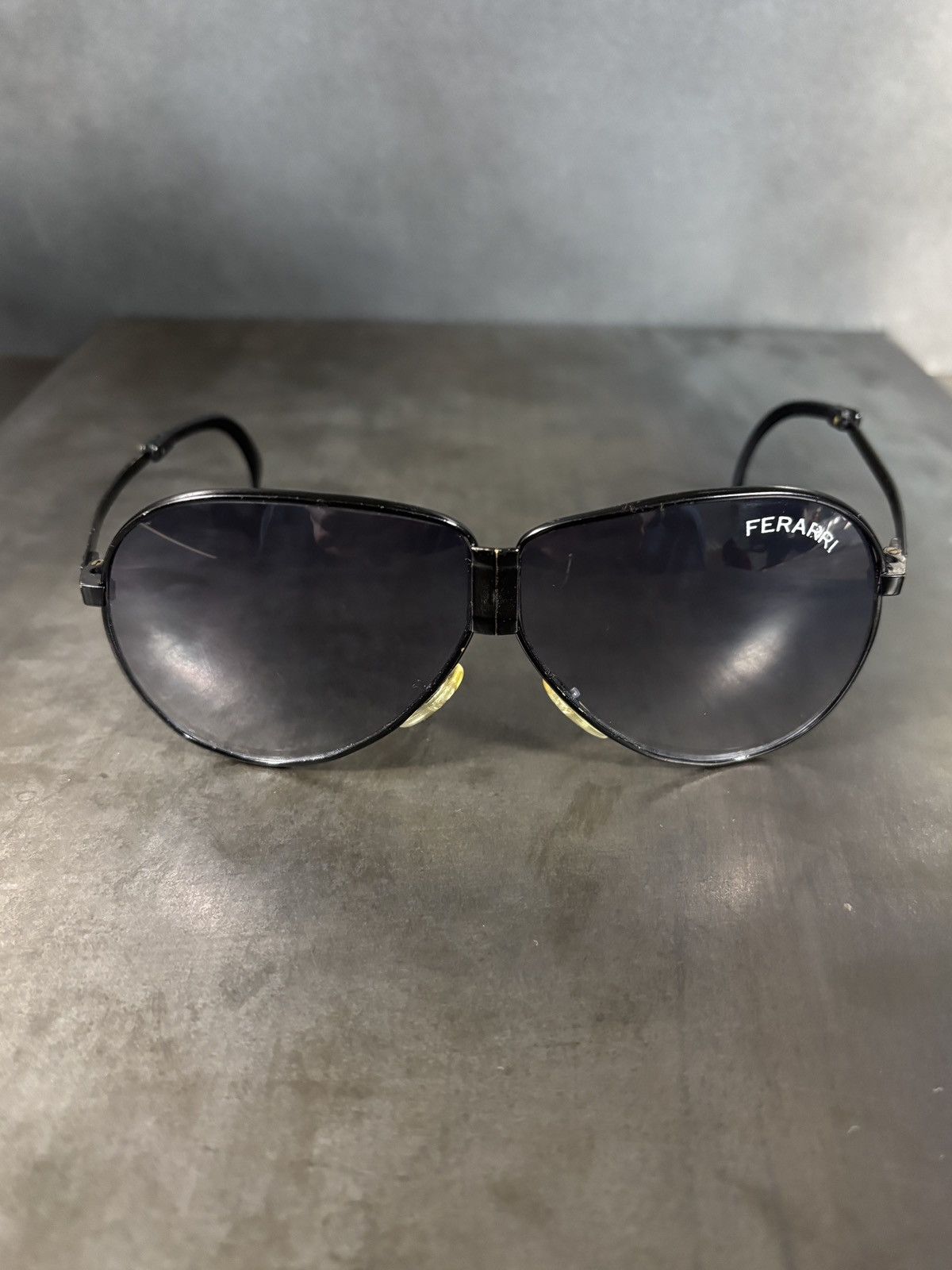 Vintage Vintage Ferrari Sunglasses Folding Aviators Car 1980s 1990s Size ONE SIZE - 8 Thumbnail