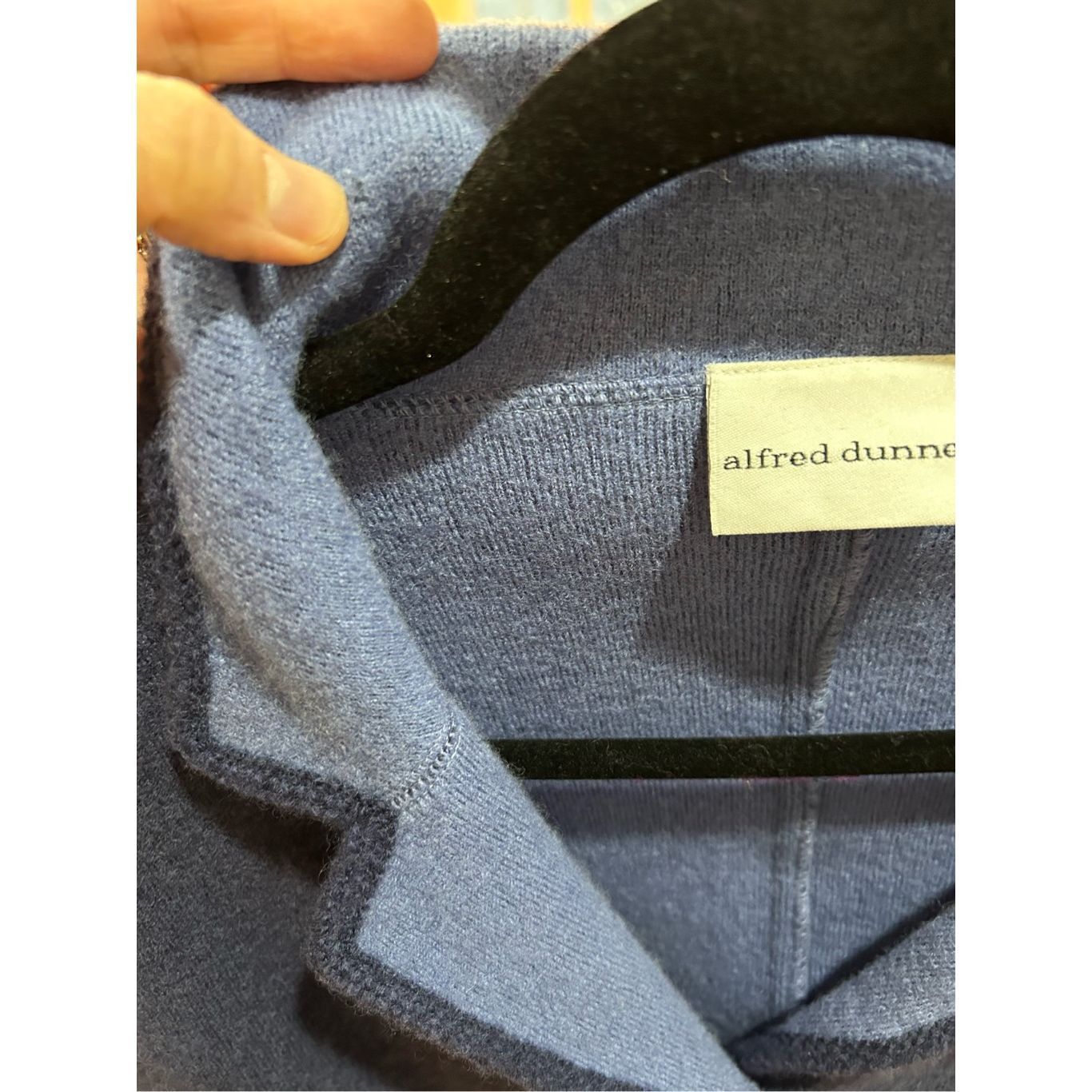 Other Alfred Dunner Women’s Jacket 100% Wool 2 Tone Blue Collared Size L / US 10 / IT 46 - 5 Thumbnail