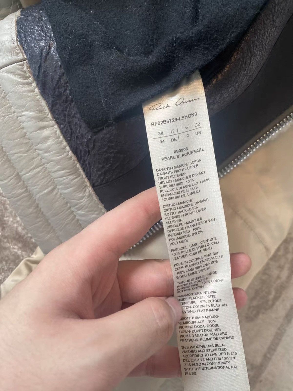 Rick Owens Rick owens fw22 strobe zionic bomber Size US XS / EU 42 / 0 - 3 Thumbnail