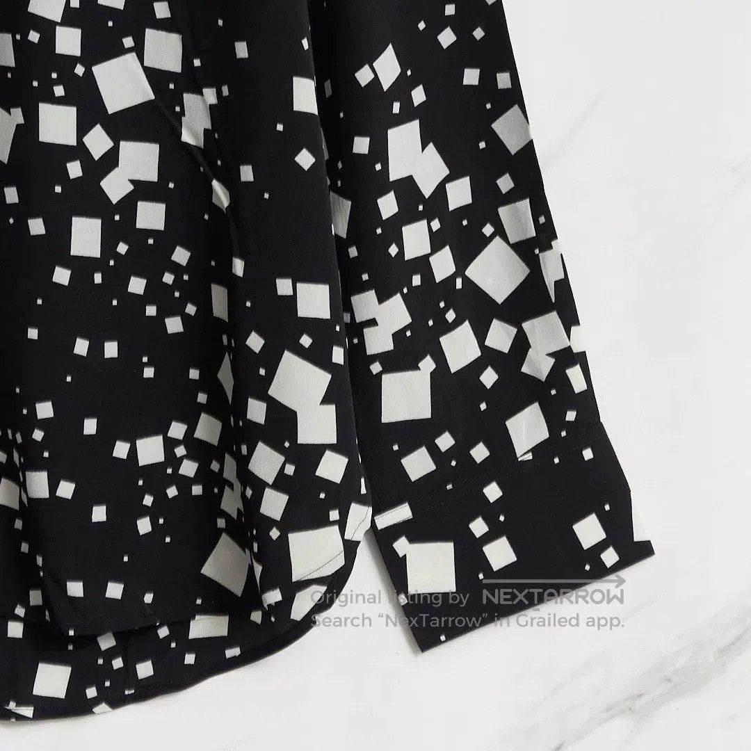 Other Saint Laurent Square-Pattern Silk Shirt. Size US XS / EU 42 / 0 - 3 Thumbnail